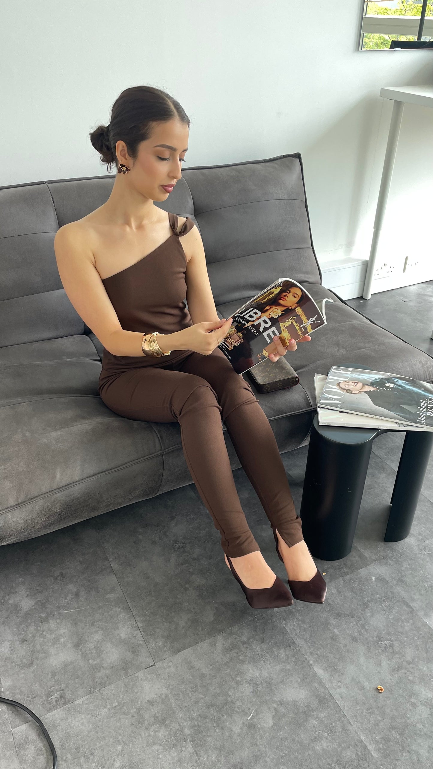The Elève Slim Trousers in Espresso