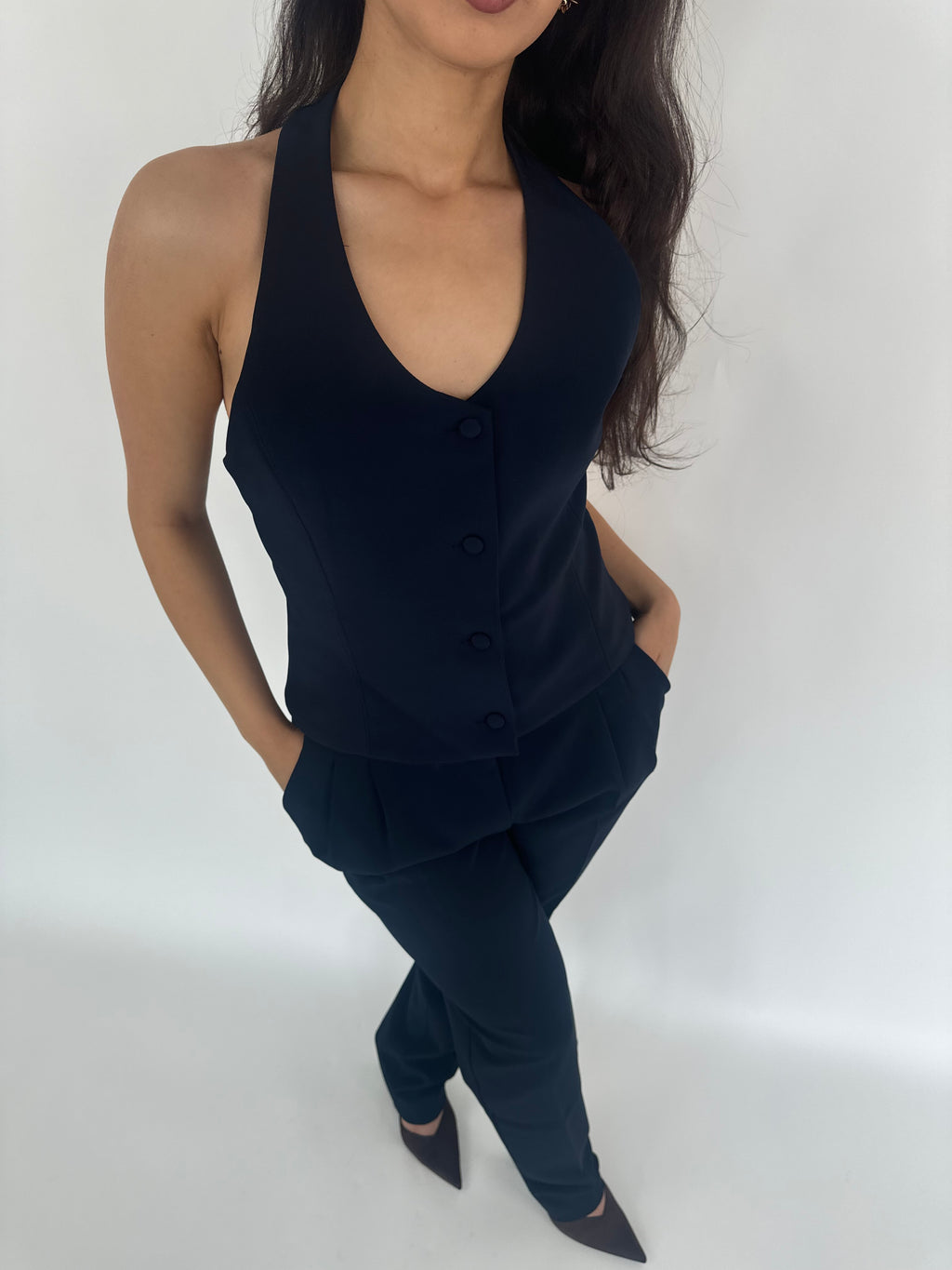 The Luxe Navy Trousers