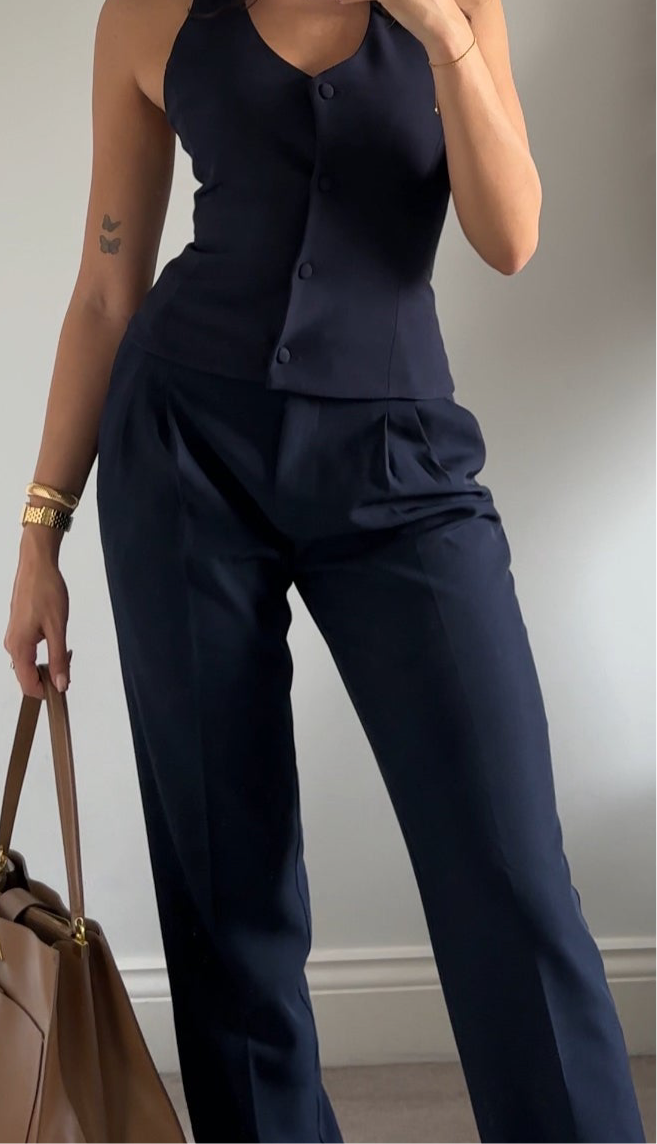 The Luxe Navy Trousers
