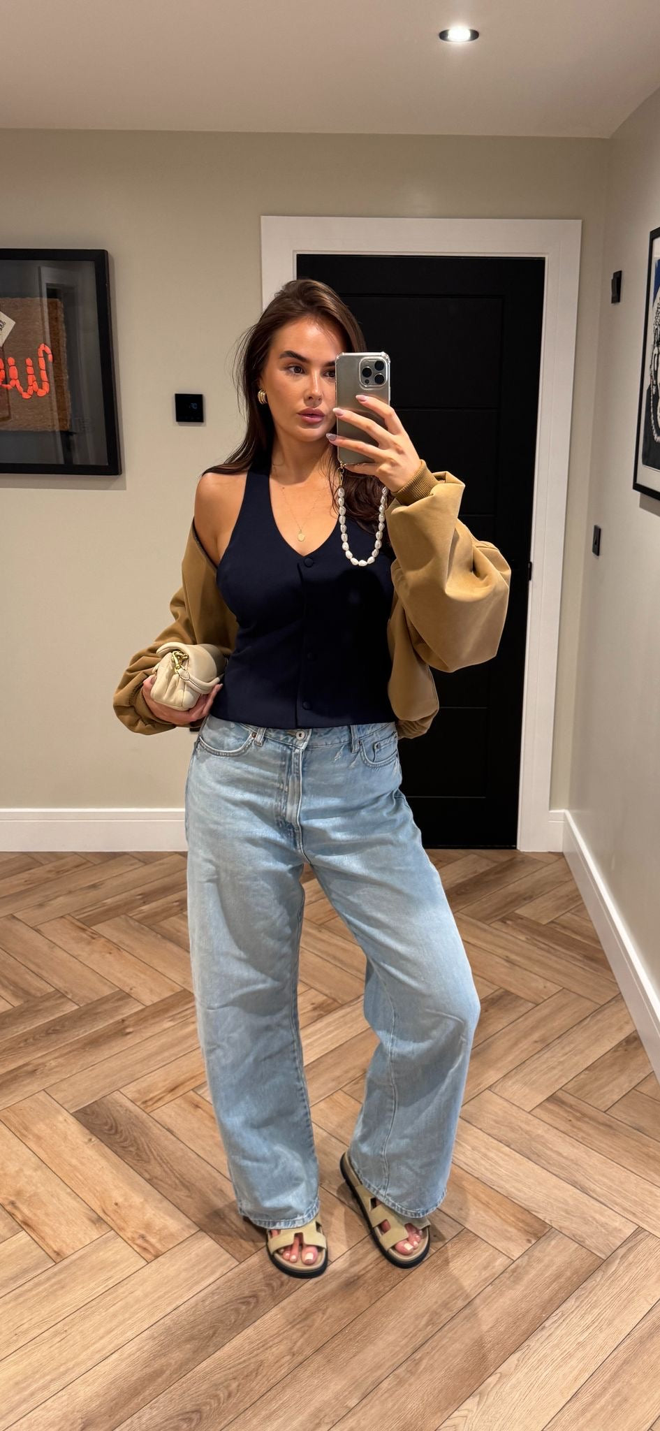 The Navy Halter neck Waistcoat